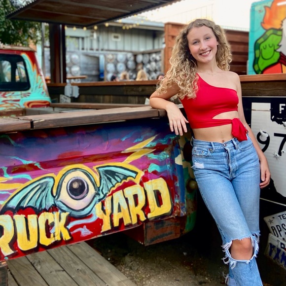 Red Crop Top - Picture 1 of 1